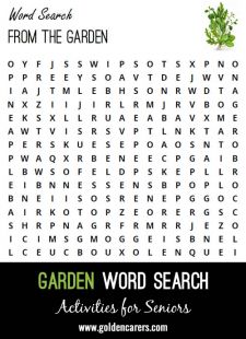 From the Garden Word Search
