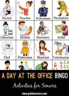 A Day at the Office Bingo