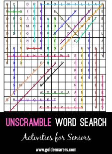 Unscramble Word Search - St. Patrick's Day