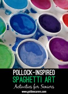 Pollock-Inspired Spaghetti Art