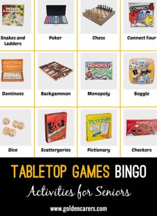 Tabletop Games Bingo