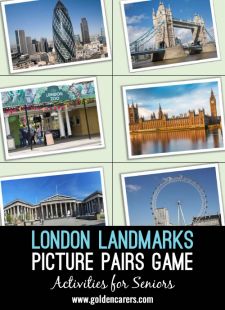 London Landmarks Picture Pairs Game