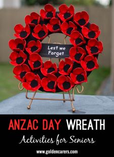 Egg Carton ANZAC Day Wreaths