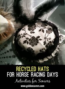Recycled hats for Horse Racing Days
