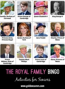 The Royal Family Bingo