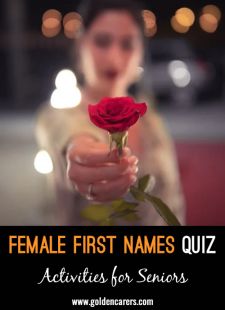 Female First Names Quiz