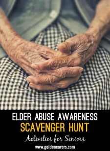 Elder Abuse Awareness Scavenger Hunt