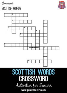Scottish Words Crossword