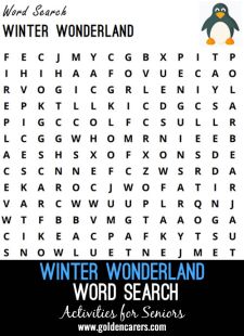 Winter Wonderland Word Search