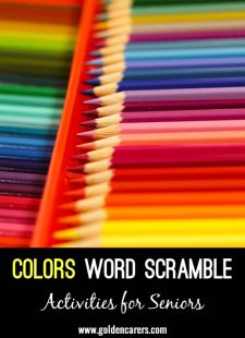 Colors Word Scramble