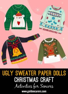 Ugly Sweater Paper Dolls