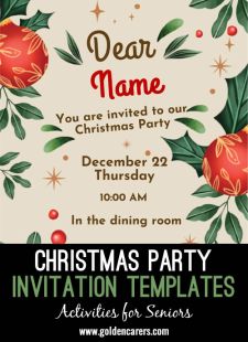 Christmas Party Invitation Templates