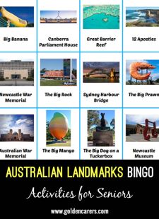 Australian Landmarks Bingo
