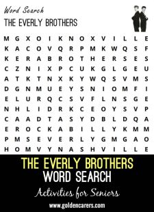 The Everly Brothers Word Search