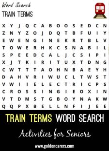 Train Terms Word Search