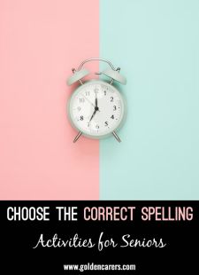 Choose the Correct Spelling Quiz