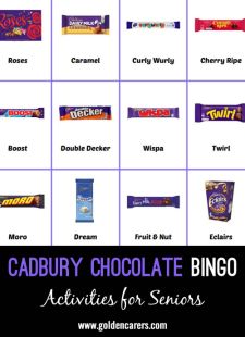 Cadbury Chocolate Bingo