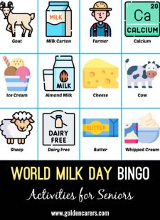 World Milk Day Bingo