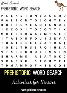 Prehistoric Word Search