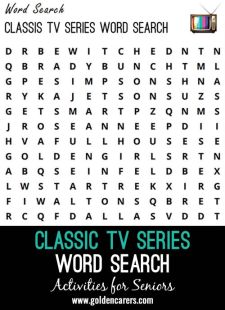 Classis TV Series Word Search
