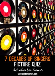 7 Decades of Singers Picture Quiz