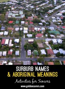 Surburban Names and Aboriginal Meanings