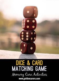 Dice & Card Matching Game