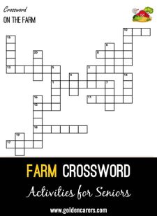 Farm Crossword Puzzle