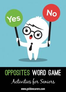 Opposites Word Game #2