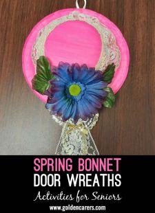 Spring Bonnet Door Wreaths
