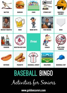 Baseball Bingo #2