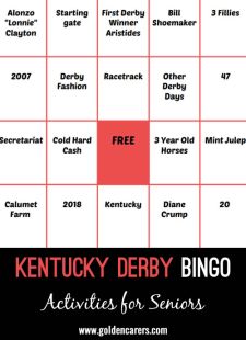 Kentucky Derby Bingo