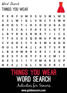 Things You Wear Word Search