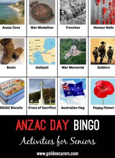 ANZAC Day Bingo
