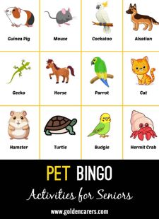 Pet Bingo