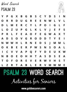 Psalm 23 Word Search
