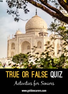 True Or False Quiz #9