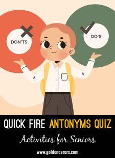 Quick Fire Antonyms #2