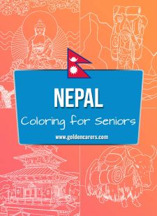 Nepal Coloring Templates