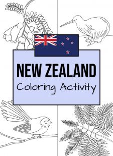 New Zealand Coloring Activity
