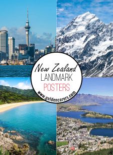 New Zealand Landmark Posters
