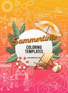 Summertime - Coloring Templates