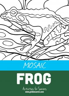 Mosaic Coloring Activities-Frog