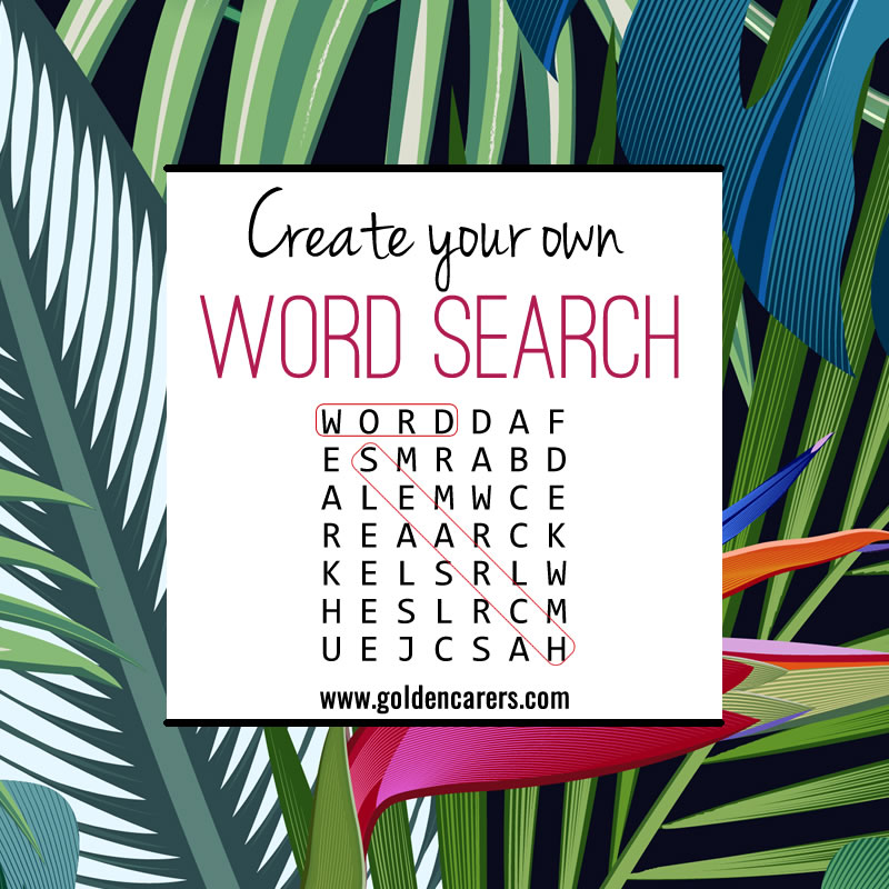 Create your own Word Search!