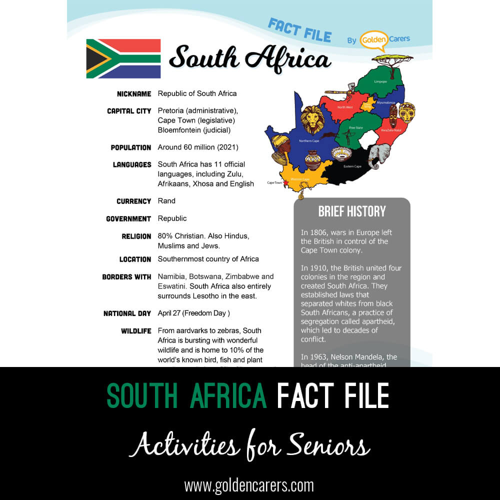 South Africa Fact File