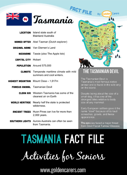 Tasmania Fact File