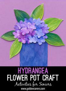 Hydrangea Flower Pot Craft