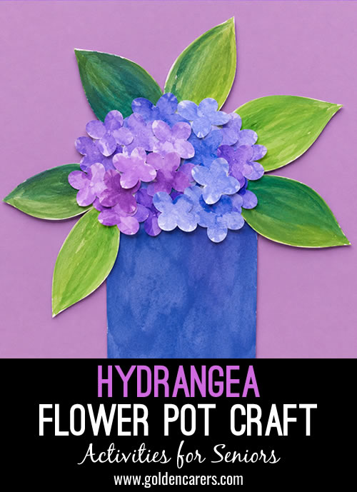 Hydrangea Flower Pot Craft