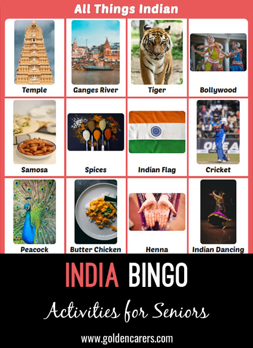 All Things Indian Bingo