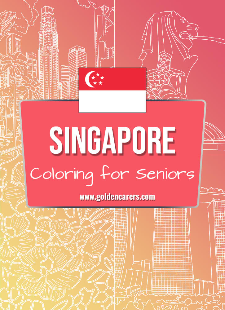 Singapore Coloring Templates